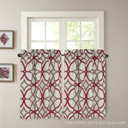 Blackout Energy Saving Half Window Curtain Tiers